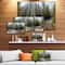 Designart - Mountain River Panorama - Landscape Canvas Art Print